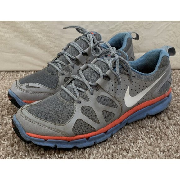 Nike Flex Trail Shield Womens Running Shoe Size 8.5 Stealth Grey Blue 537696-004 - Picture 2 of 10